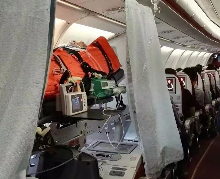 台山市跨国医疗包机、航空担架